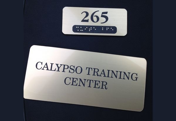  - Custom Brushed Aluminum ADA Signage