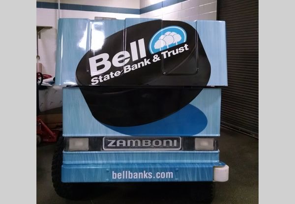  - Image360-Woodbury-MN-Full-Vehicle-Wrap-Zamboni-Finance-Bell-State-Bank-Entertainment