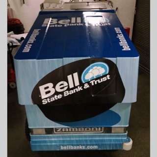 - Image360-Woodbury-MN-Full-Vehicle-Wrap-Zamboni-Finance-Bell-State-Bank-Entertainment