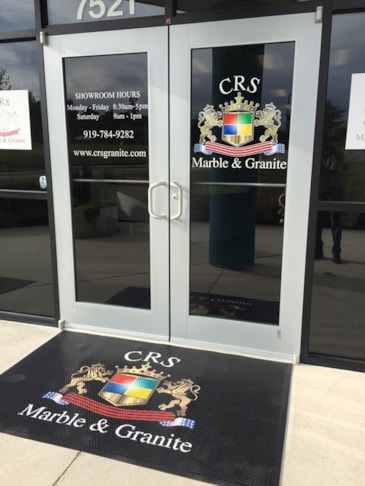 Door Graphics for CRS Marble and Granite in Raleigh NC