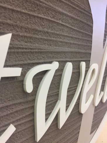 Routed and Sandblasted HDU Sign