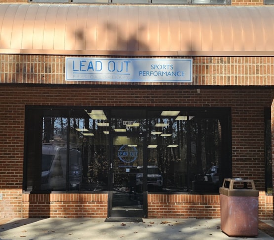 Metal Building Sign - Lead Out PT - Raleigh, NC