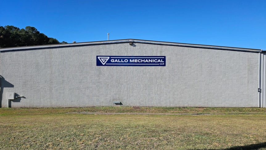 Building Sign - Gallo Mechanical - Durham, NC