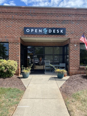 Metal Building Sign - Open Desk - Wake Forest, NC