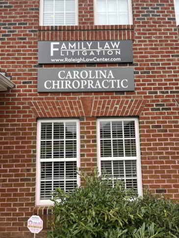 Aluminum Building Sign - Family Law Litigation - Raleigh, NC