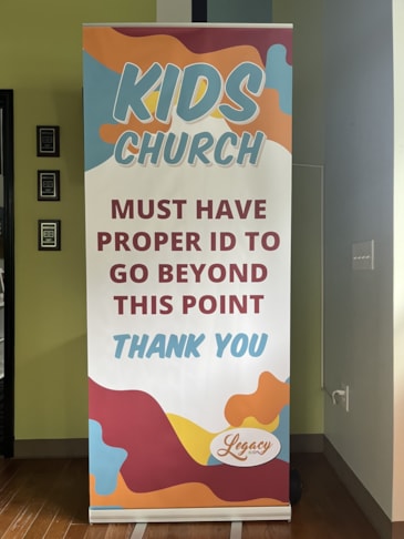Retractable Banner - Legacy Church - Wake Forest, NC