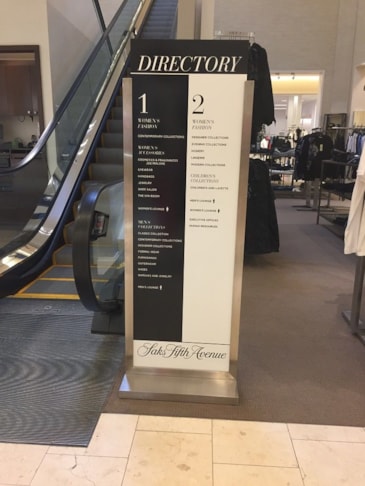 Directory and Wayfinding Signage