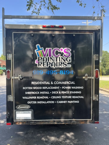 Trailer Graphics - Vic's Painting - Raleigh, NC