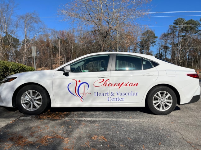 Vehicle Graphics - Champion Heart & Vascular - Raleigh, NC