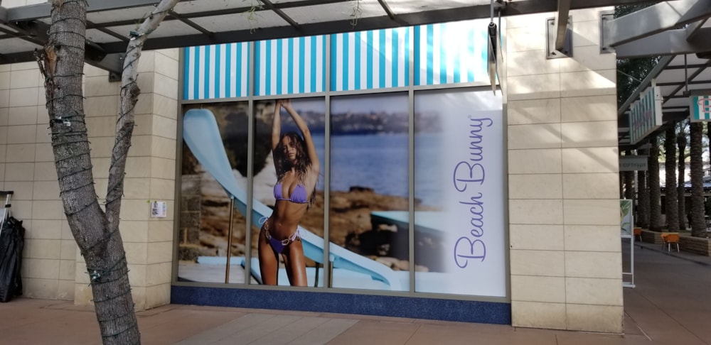 Window Decals, Signage & Graphics - Beach Bunny - Scottsdale Quarter