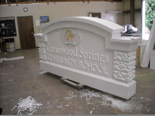 Custom Foam Monument Sign