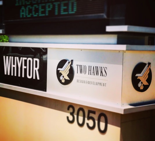 Custom Routed Brushed Aluminum Monument Sign Panel