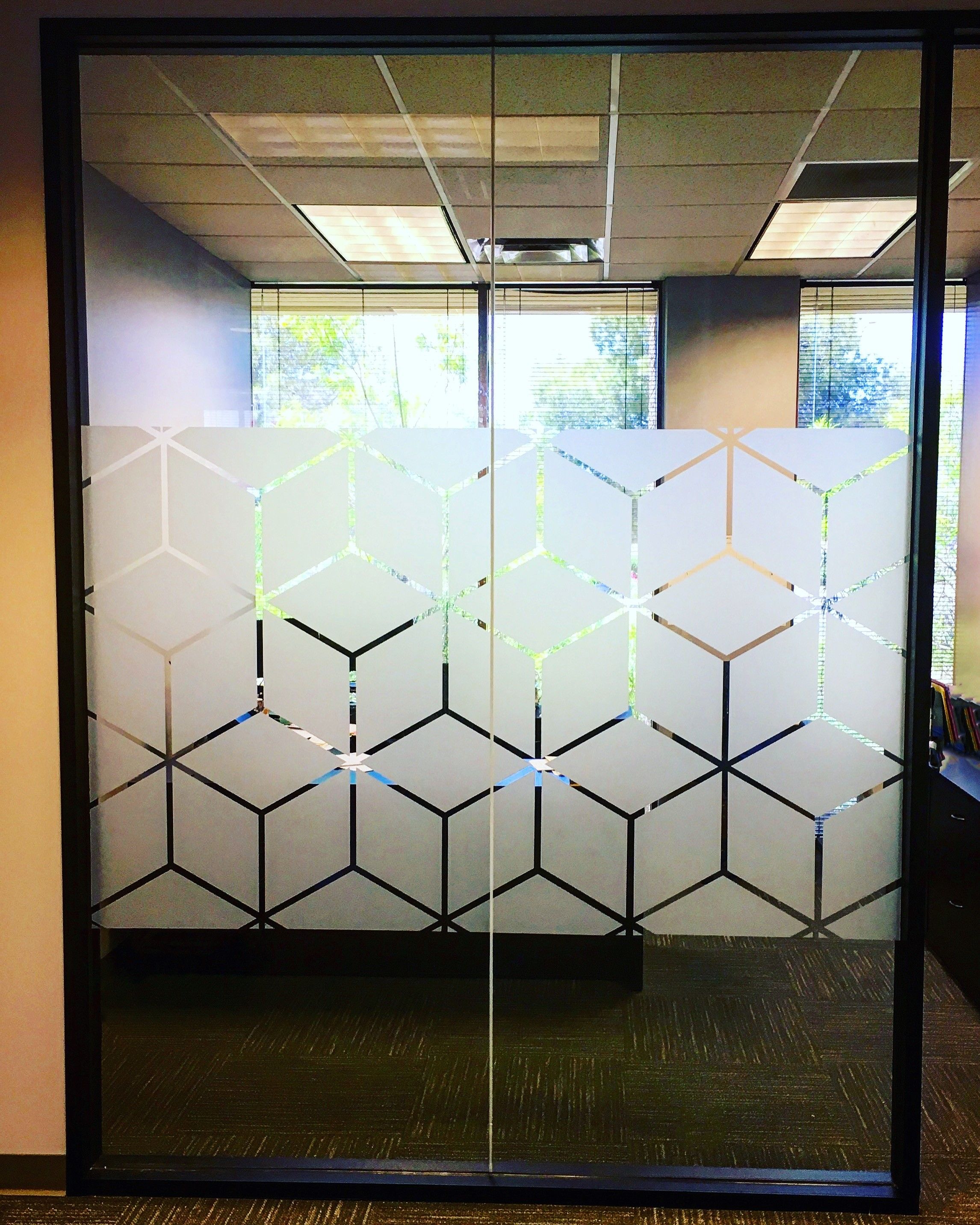 Etched Glass Vinyl Graphics for ClearTitle in Glendale, AZ