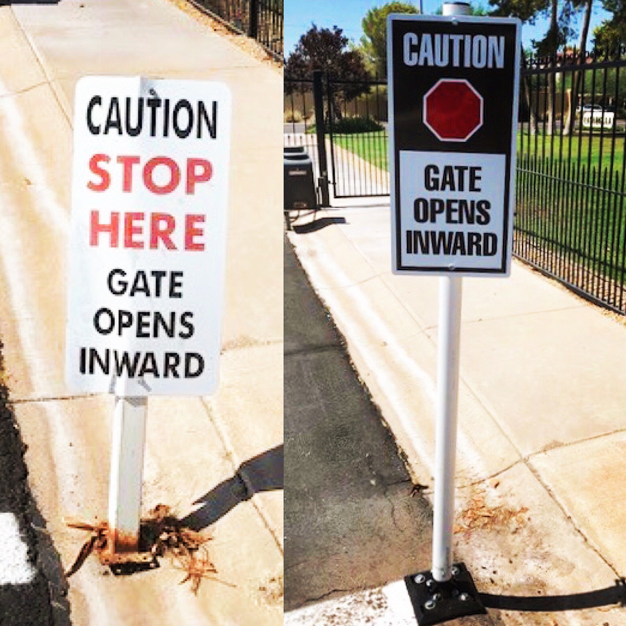 Flexible Sign Post for Casabella Estates HOA in Scottsdale AZ