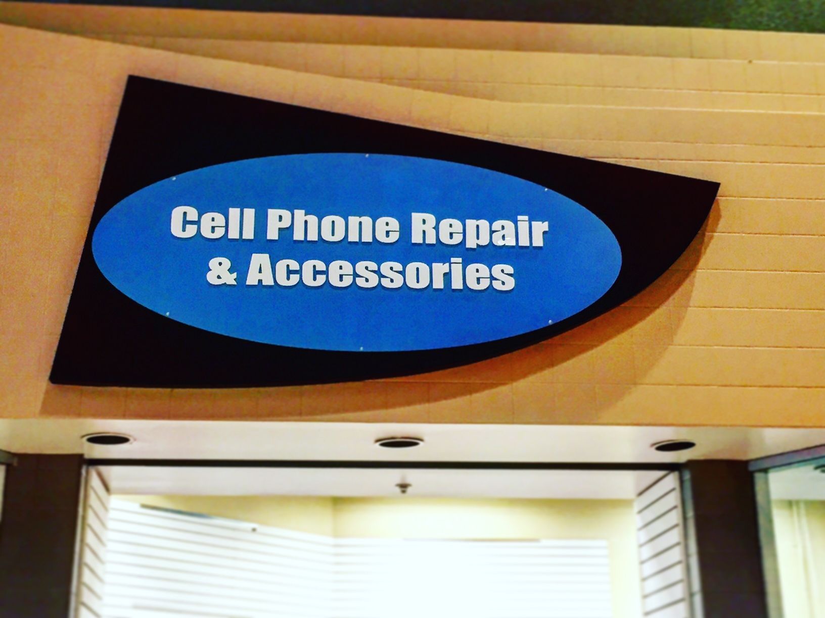 Interior Mall Sign For Cell Com