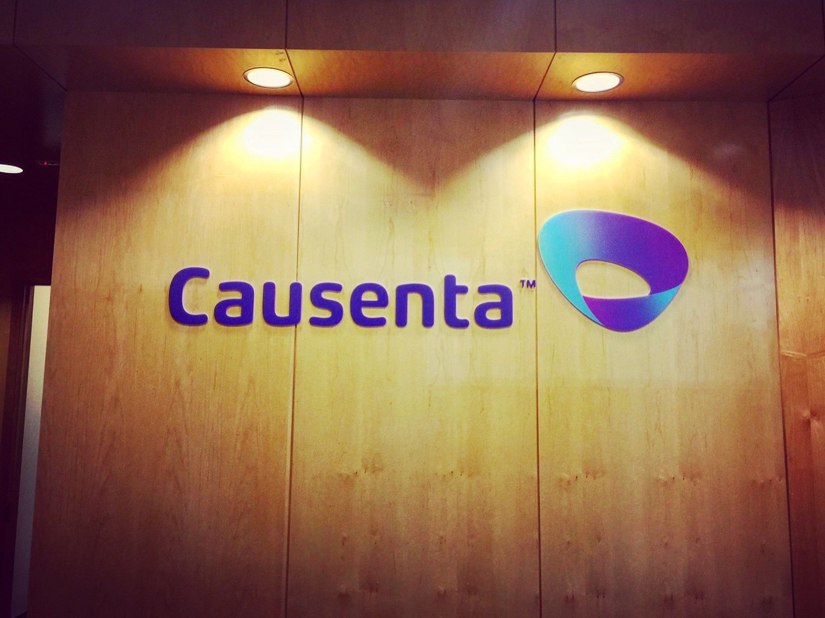 Reception Sign for Causenta in Scottsdale Arizona