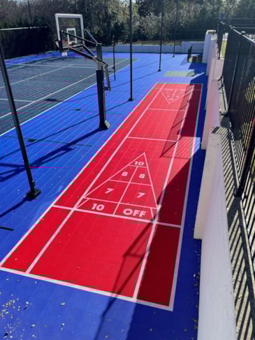  Custom Stencil for shuffle board Court