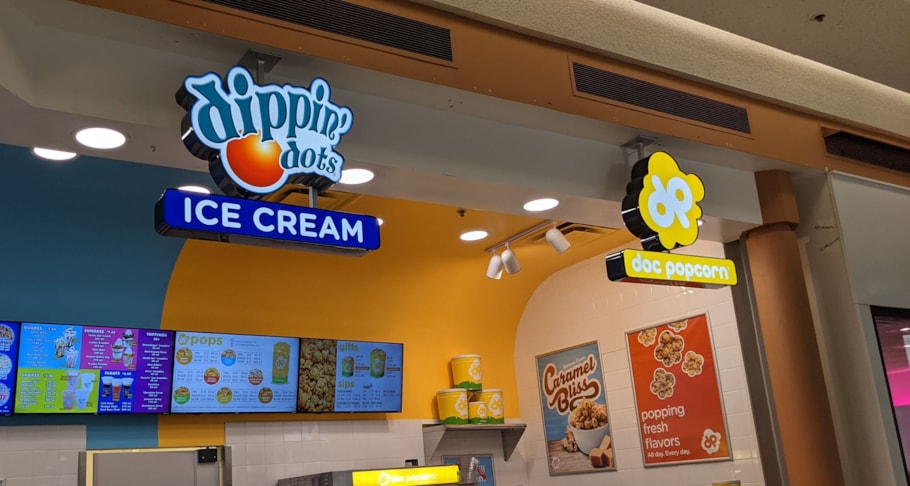 Dippin Dots Interior Lightbox Signs