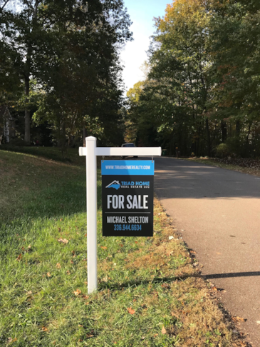 Triad Home Real Estate Single-Arm Real Estate Sign Frame in Winston-Salem