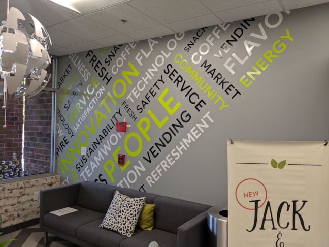 Custom Vinyl Wall Lettering Canteen Vending Services in High Point, NC