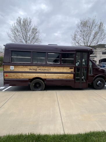 Winston-Salem Wine Market Bus Graphics