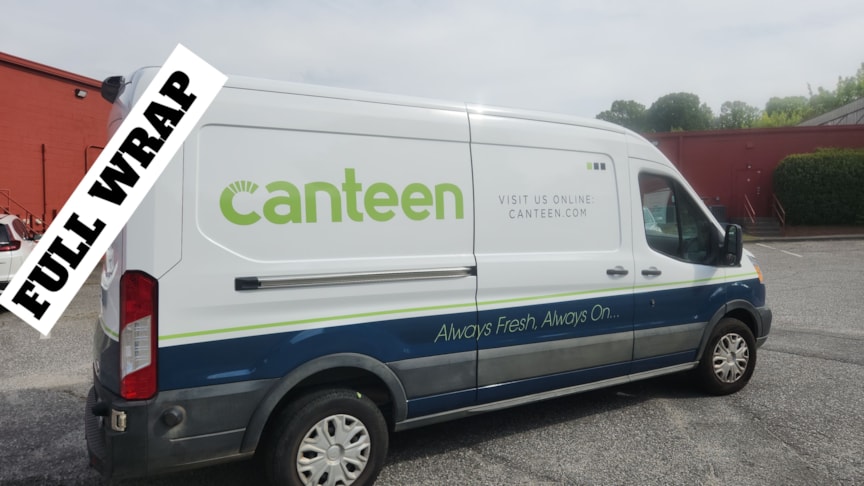 Canteen Vending Full Transit Vehicle Wrap