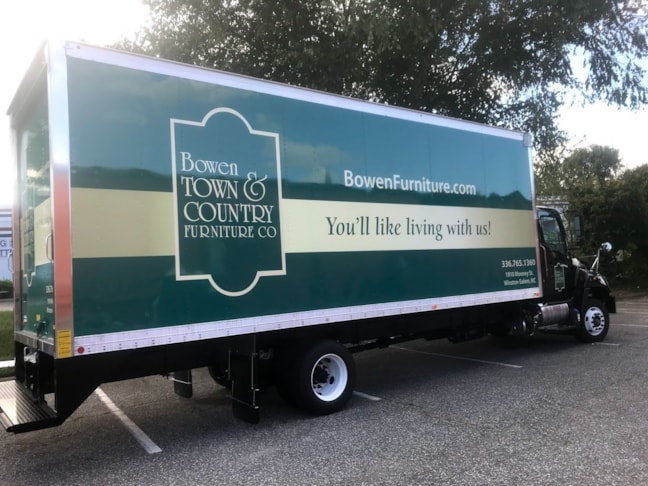 Box Truck Vehicle Wrap for Bowen Town & Country Furniture
