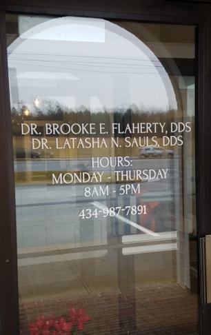 Custom Window Decal-Flaherty and Sauls-Charlottesville Va