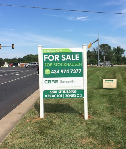 Custom Real Estate Frame-CBRE-Charlottesville Va