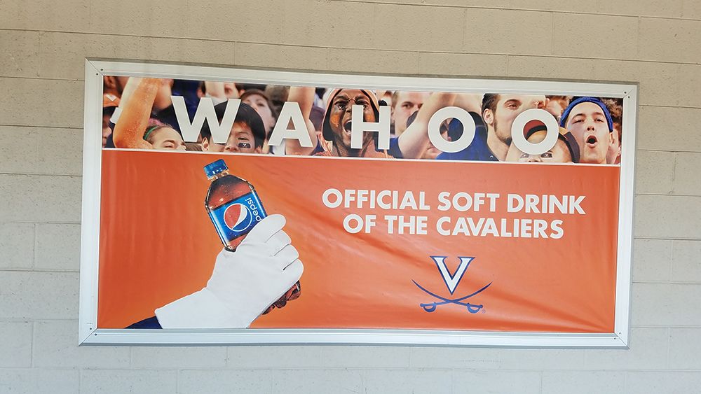 Custom Vinyl Banner-Pepsi-University of Virginia-Charlottesville Va
