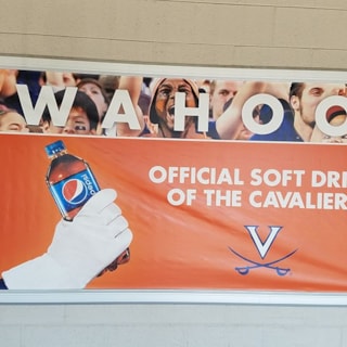 Custom Vinyl Banner-Pepsi-University of Virginia-Charlottesville Va