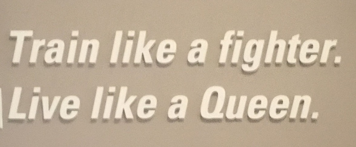 Acrylic dimensional letters pin-mounted to the wall.