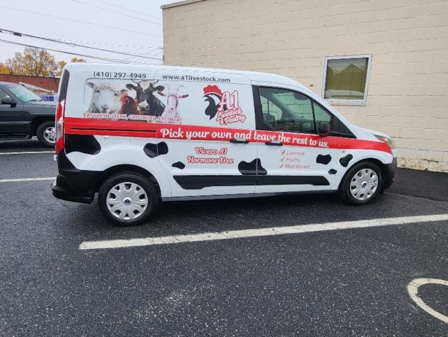Vehicle Graphics & Lettering for A1 Livestock and Poultry