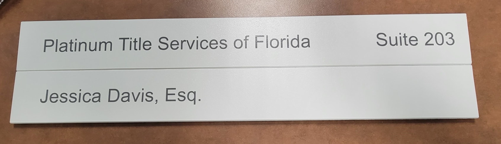 Directory and Wayfinding Signage | Professional Services