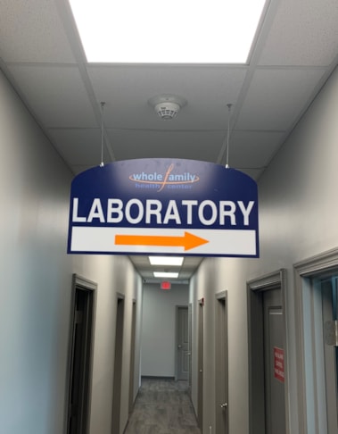 Hanging Signs & Ceiling Displays | Healthcare