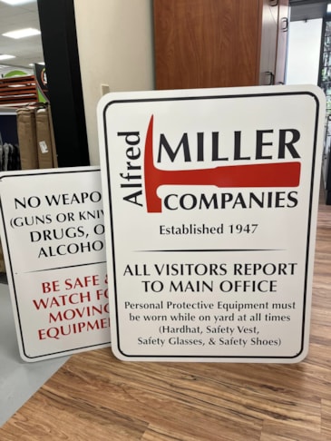 Alfred Miller Parking Signs