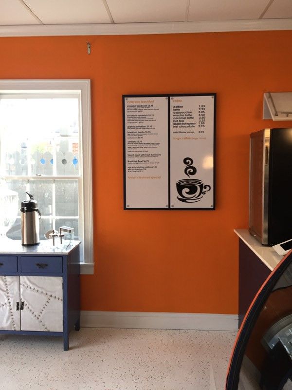 Menu Board for Sugarbenders Marietta GA