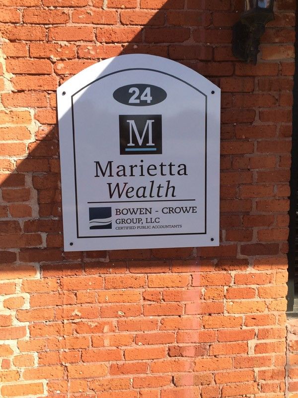 Wall Sign for Marietta Wealth Marietta GA