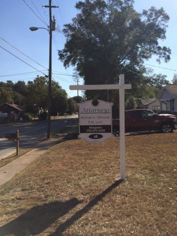 Attorney Post and Panel Sign