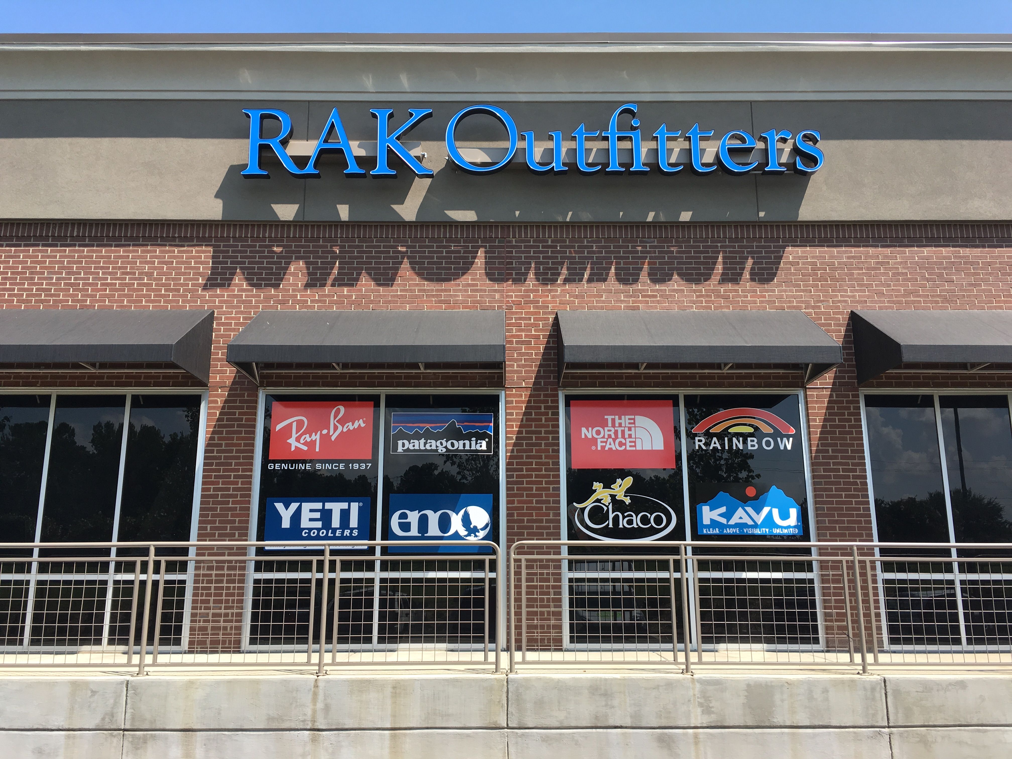 Window Signage for RAK Outfitters Front Entrance Kennesaw GA