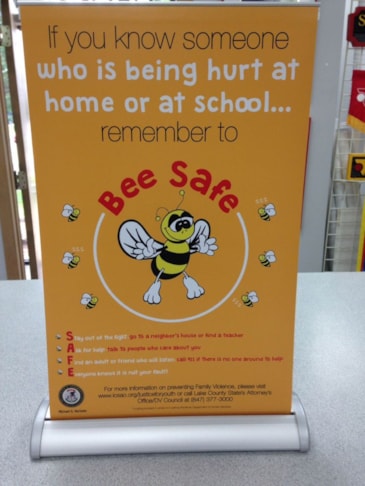 Tabletop Banner Stand for United Way Lake County