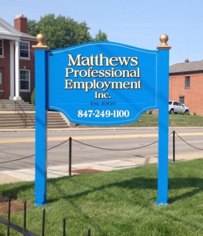 Wood Post & Panel Sign