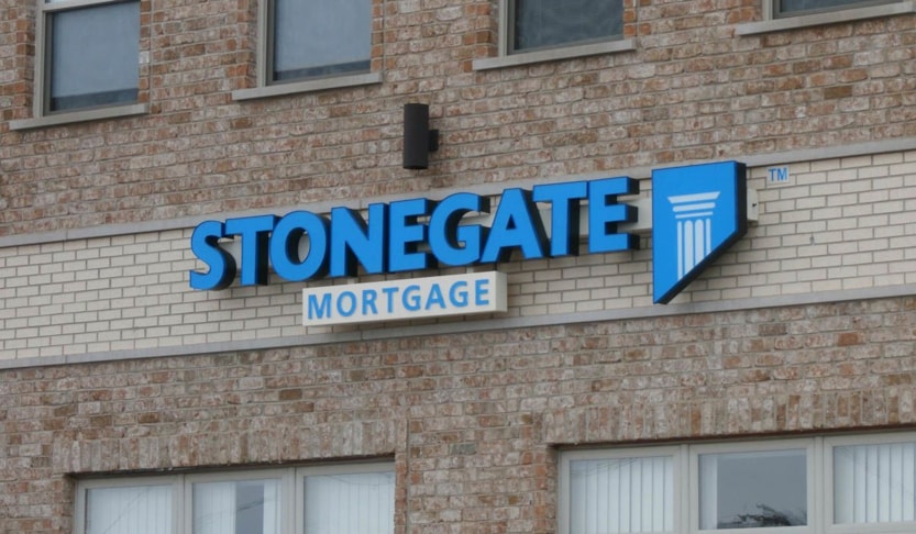 Channel letter sign for mortgage company
