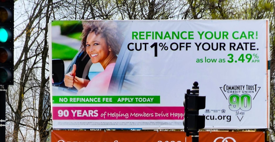 Large Outdoor Advertising Banner for Credit Union