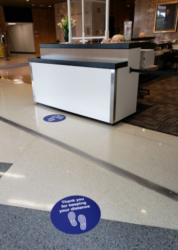 Social Distancing Floor Decals