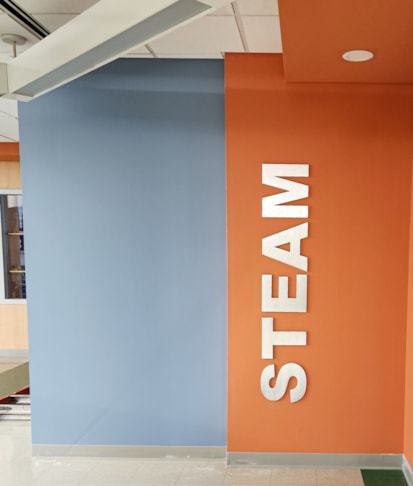 Brushed Metal Dimensional Letters