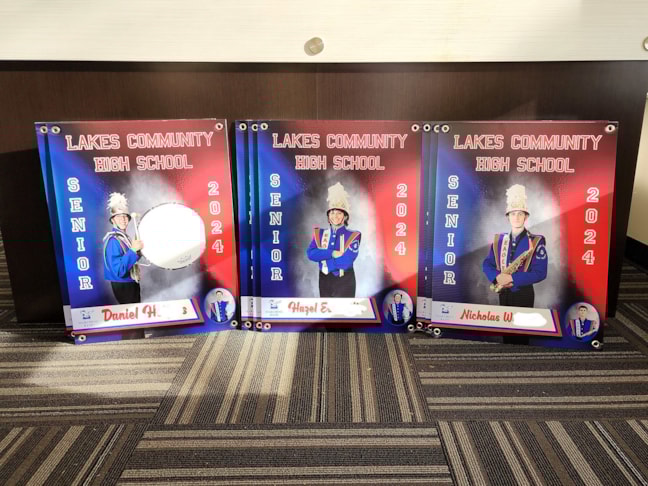 Custom High School Senior Band Members Recognition