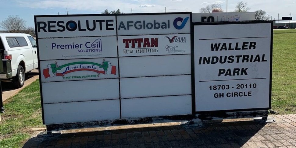 Property Management Waller Texas Monument Signs