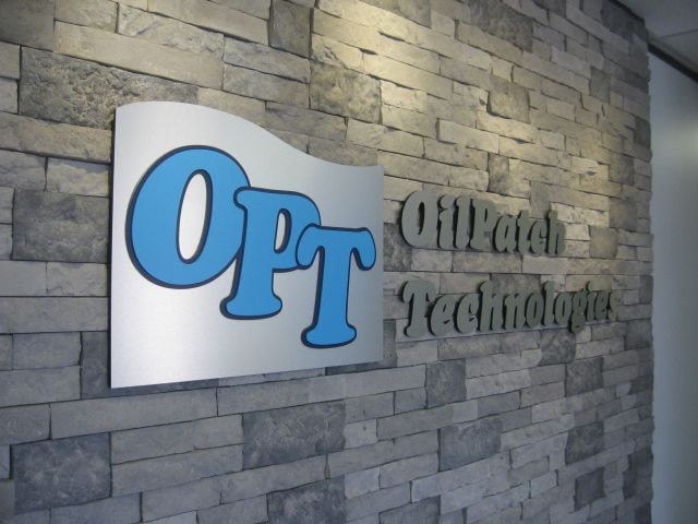 Interior Logo and Reception Custom Signage for Houston Business