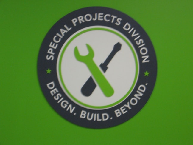 Interior Logo and Reception Custom Signage for Houston Business